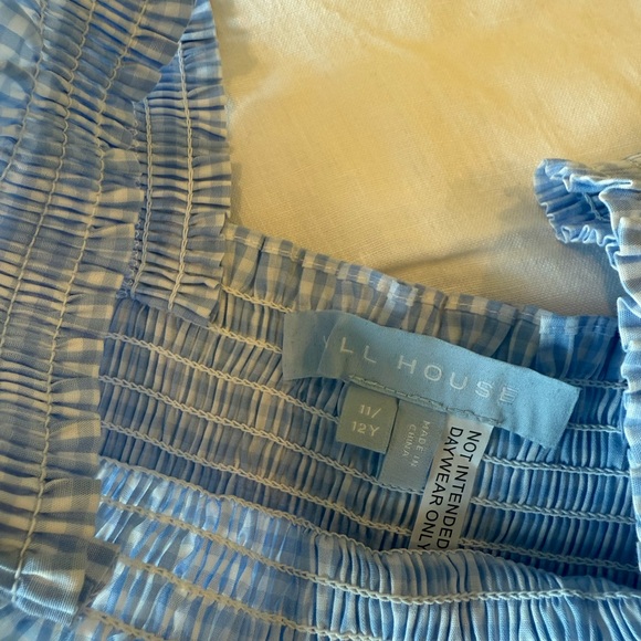 Blue Gingham Hill House Tiny Ellie Nap Dress - Picture 2 of 3